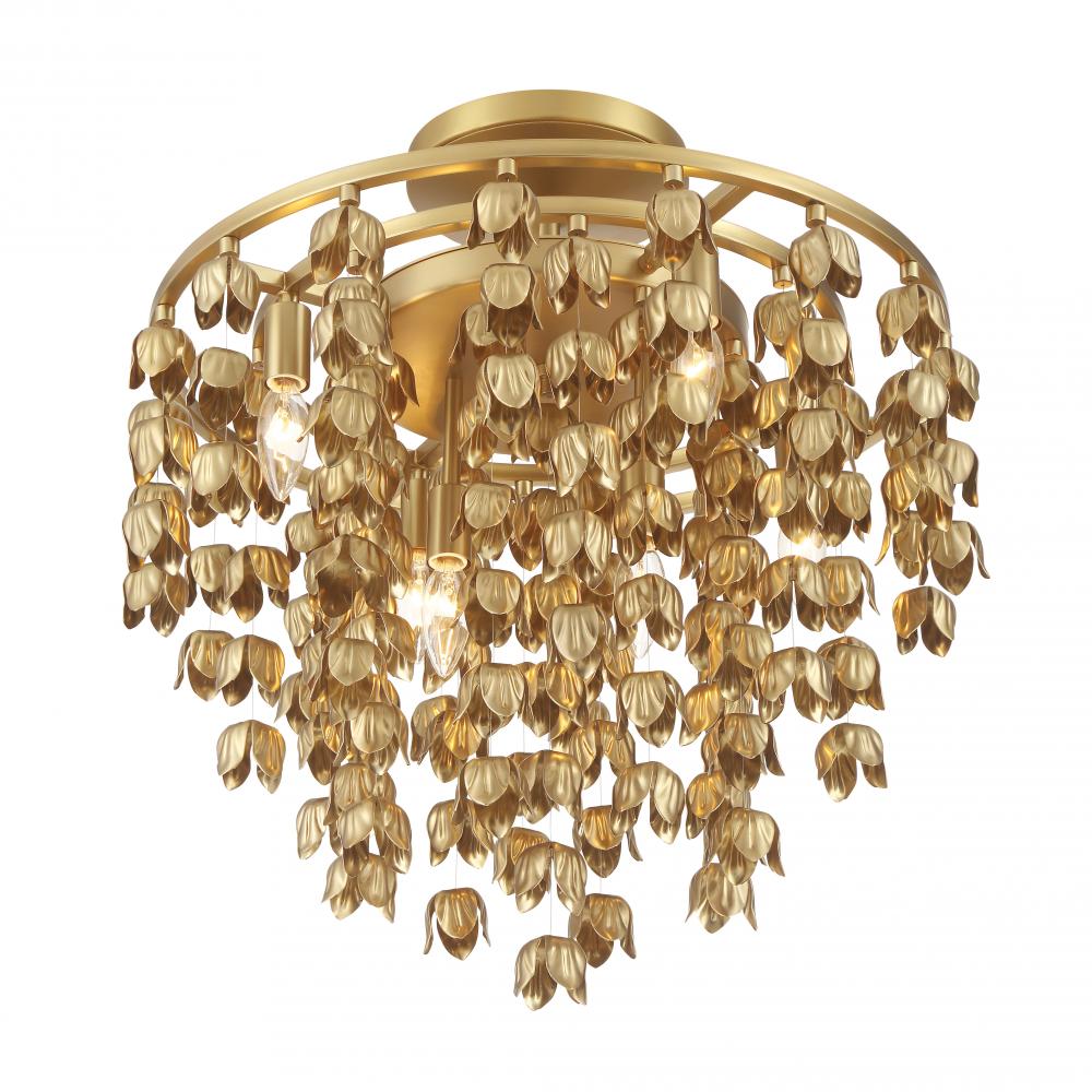 6 LIGHT SEMI FLUSH