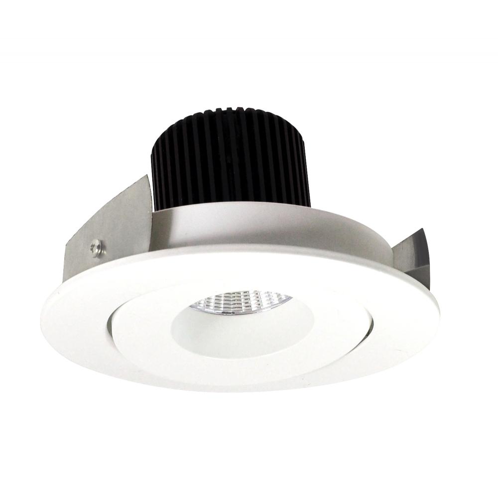 4" Iolite LED Round Adjustable Gimbal, 1000lm / 14W, 3500K, Matte Powder White Finish