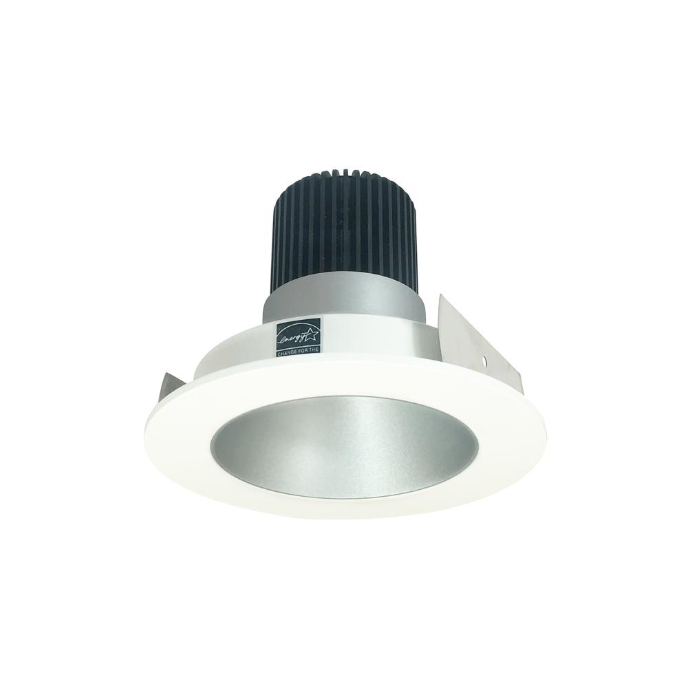 4" Iolite LED Round Reflector, 1000lm / 14W, 4000K, Haze Reflector / Matte Powder White Flange
