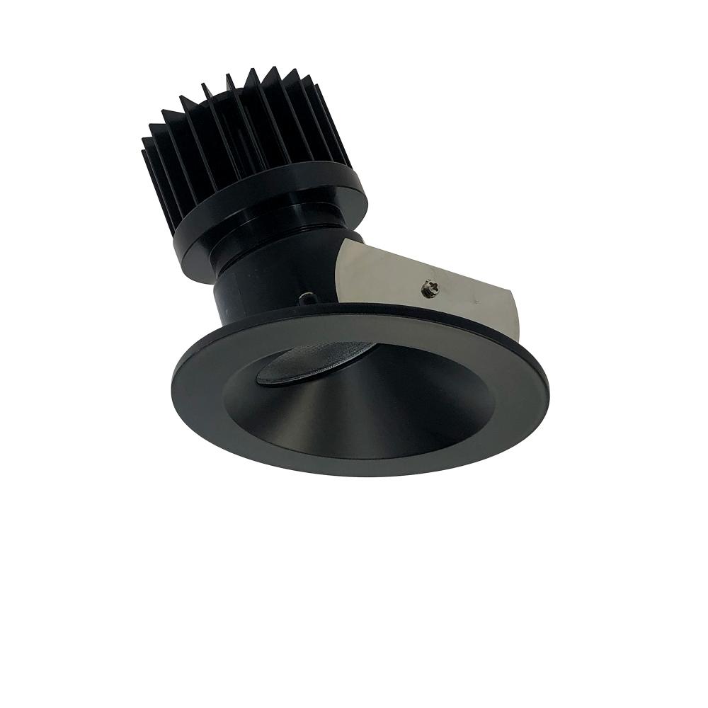 4" Iolite LED Round Wall Wash, 1500lm/2000lm (varies by housing), 3000K, Black Reflector / Black