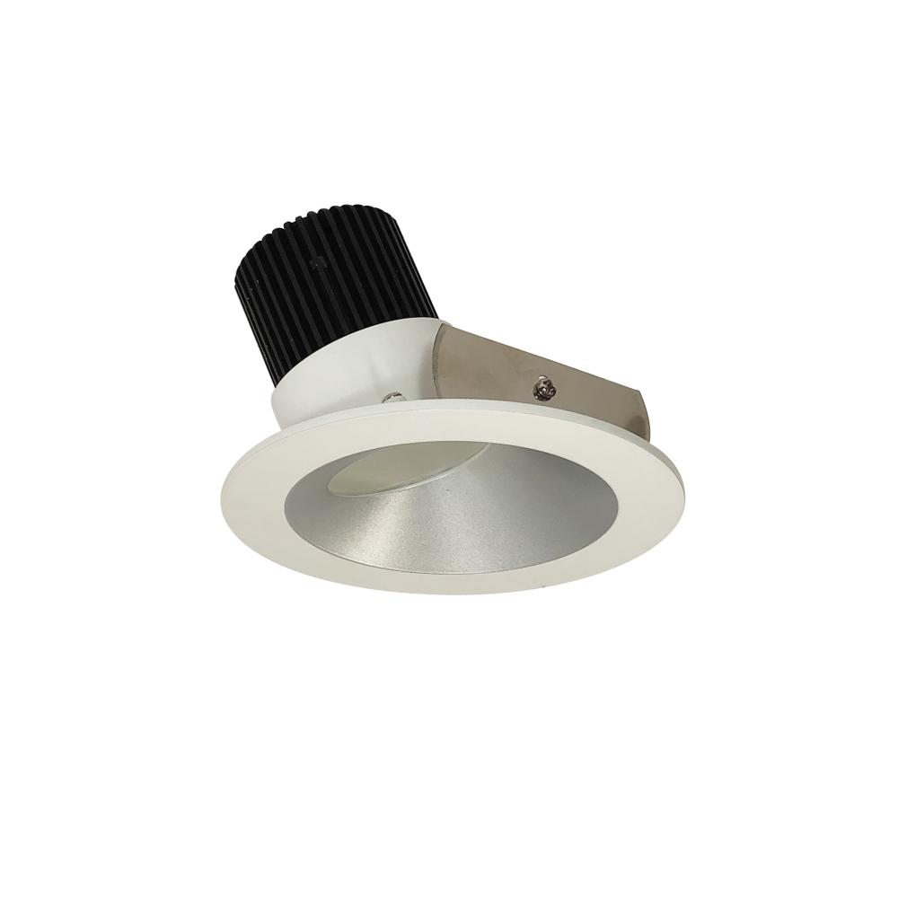 4" Iolite LED Round Wall Wash, 1000lm / 14W, 5000K, Haze Reflector / Matte Powder White Flange