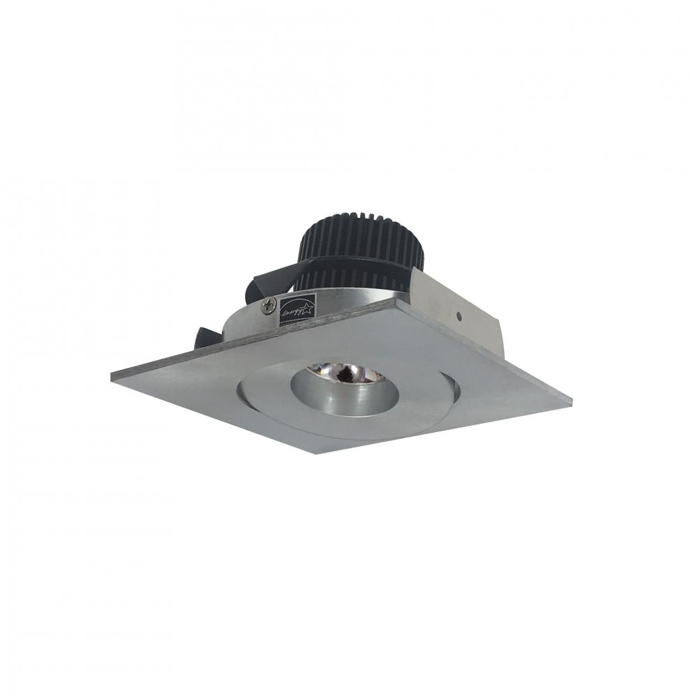 4" Iolite LED Square Adjustable Gimbal, 10-Degree Optic, 800lm / 12W, 2700K, Natural Metal