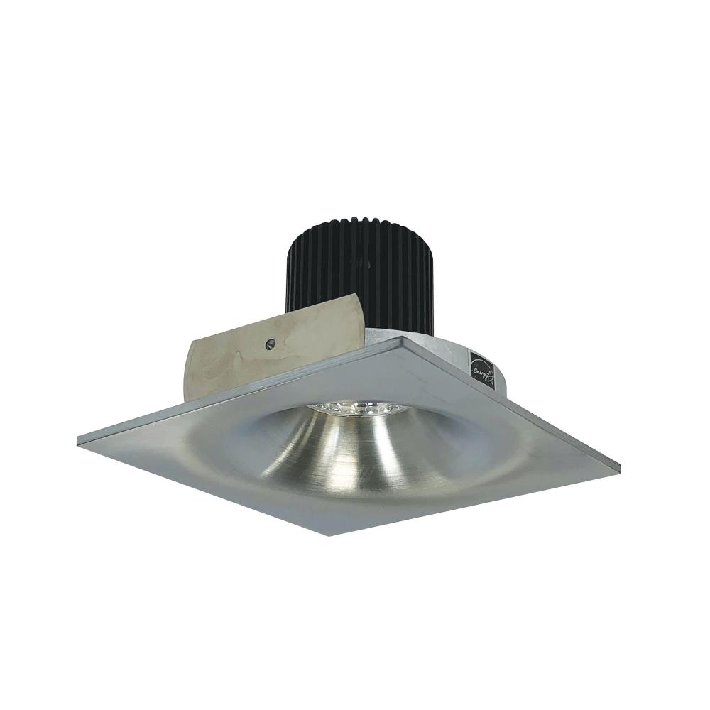 4" Iolite LED Square Bullnose, 1000lm / 14W, 3000K, Natural Metal Finish
