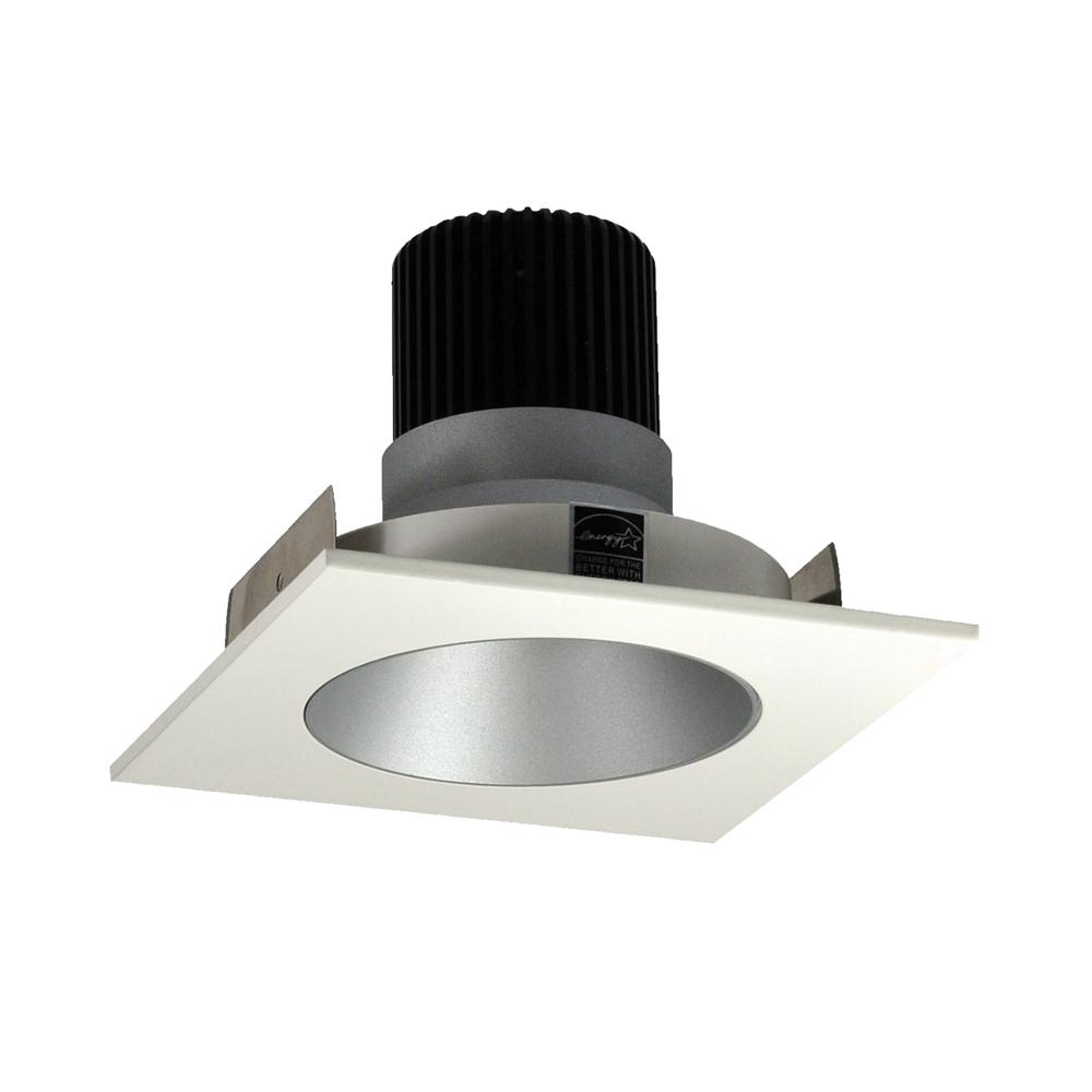 4" Iolite LED Square Reflector with Round Aperture, 1000lm / 14W, 3500K, Haze Reflector / White