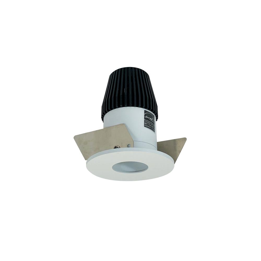 1" Iolite LED BWF Round Pinhole, 600lm, 5000K, Matte Powder White Pinhole / Matte Powder White