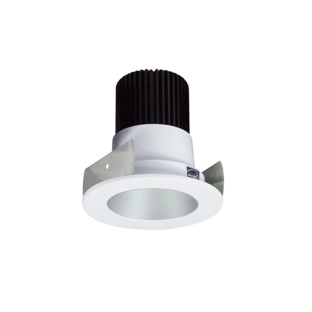 2" Iolite LED Round Reflector, 1000lm / 14W, 3000K, Haze Reflector / Matte Powder White Flange