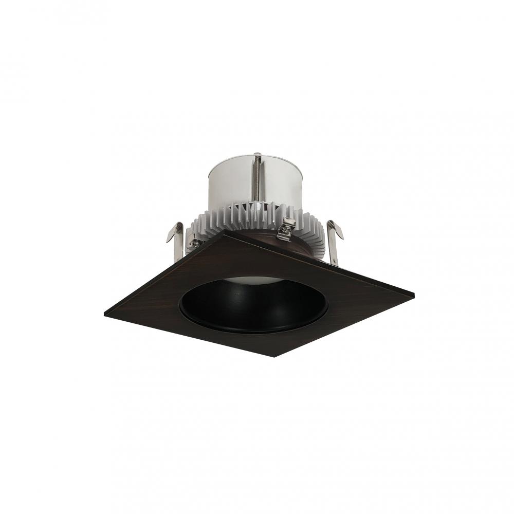 4" Cobalt Click Square Retrofit Reflector with Round Aperture, 750lm / 10W, 4000K, Bronze