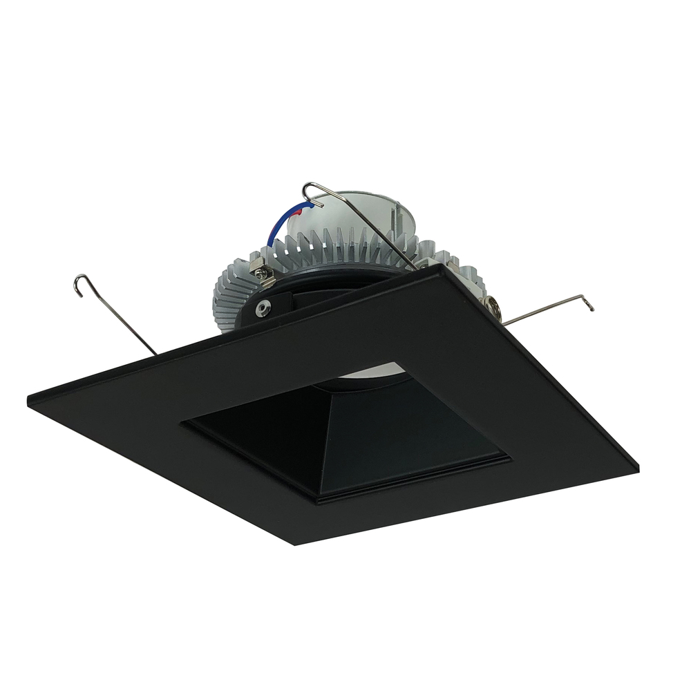 6" Cobalt Click Square Retrofit Reflector with Square Aperture, 750lm / 10W, 3500K, Black