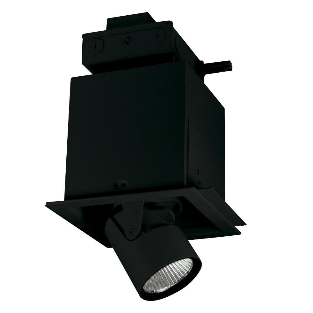 Pull-Down LED Trimless 1-Head MLS, 30W / 2100lm per Head, Flood, 3500K, Black, 120V Triac/ELV/0-10V