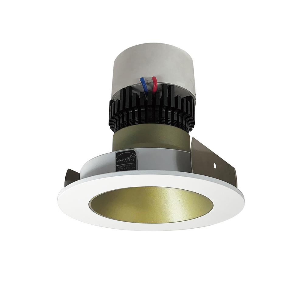 4" Pearl LED Round Retrofit Reflector, 1000lm / 12W, 3000K, Champagne Haze Reflector / Matte