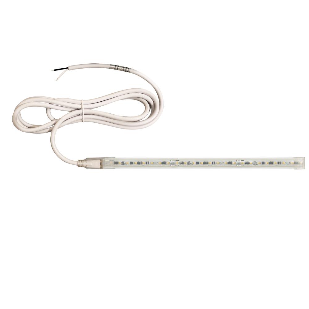 Custom Cut 100-ft 120V Continuous LED Tape Light, 330lm / 3.6W per foot, 3000K, w/ Mounting Clips