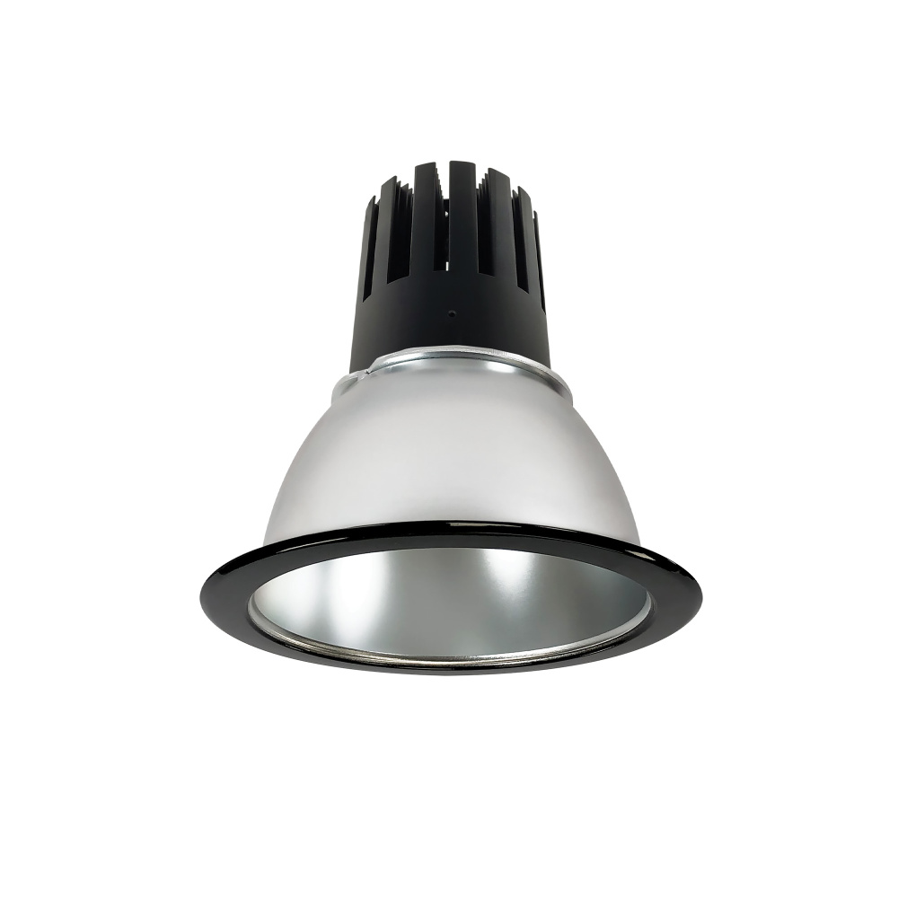 6" Sapphire III Round Open Reflector, 2500lm, 3000K, Narrow Flood Optic, Haze Reflector/Black