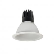 Nora NC3-61L330NMPW - 6" Sapphire III Round Open Reflector, 2500lm, 3000K, Narrow Flood Optic, Matte Powder White
