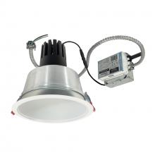 Nora NCR3-81L330FC01MPW - 8" Sapphire III Retrofit, Matte Powder White Reflector/Matte Powder White Flange, 120V; 0-10V