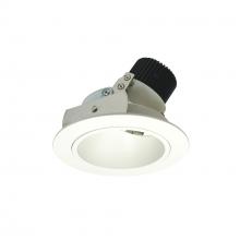 Nora NIO-4RD35QMPW - 4" Iolite LED Round Adjustable Deep Reflector, 10-Degree Optic, 850lm / 12W, 3500K, Matte Powder