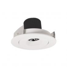 Nora NIO-4RG27QWW - 4" Iolite LED Round Adjustable Gimbal, 10-Degree Optic, 850lm / 12W, 2700K, White Finish