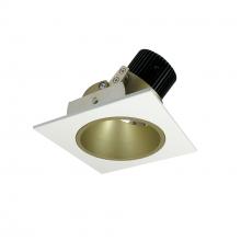 Nora NIO-4SD40XCHMPW/10 - 4" Iolite LED Square Adjustable Reflector with Round Aperture, 1000lm / 14W, 4000K, Champagne