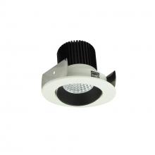Nora NIOB-2RC35XBW/10 - 2" Iolite LED Round Adjustable Cone Reflector, 1000lm / 14W, 3500K, Black Reflector / White