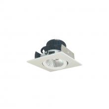 Nora NIOB-2SG40XMPW/10 - 2" Iolite LED Square Adjustable Gimbal, 1000lm / 14W, 4000K, Matte Powder White Finish