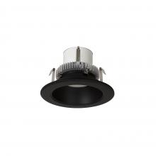 Nora NLCBC2-45130BB/10 - 4" Cobalt Click Round Retrofit Reflector, 1000lm / 12W, 3000K, Black Reflector / Black Flange