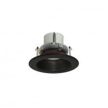 Nora NLCBC2-45230BZBZ/A - 4" Cobalt Click Round Retrofit Baffle, 750lm / 10W, 3000K, Bronze Baffle / Bronze Flange