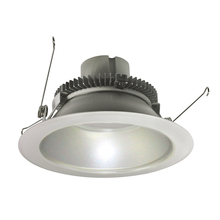Nora NLCBC2-65127HZW/10LE4 - 6" Cobalt Click Round Retrofit Reflector, 1000lm / 12W, 2700K, Haze Reflector / White Flange,