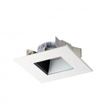 Nora NLCBS-4568530HZW - 4" Cobalt Shallow High Lumen LED Trim, Square/Square Regress, 850lm, 3000K, Haze/White