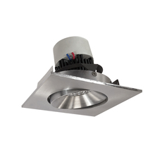 Nora NPR-4SC30XNN - 4" Pearl LED Square Adjustable Cone Retrofit, 1000lm / 12W, 3000K, Natural Metal Reflector /