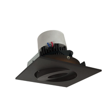 Nora NPR-4SG30XBZ - 4" Pearl LED Square Adjustable Gimbal Retrofit, 1000lm / 12W, 3000K, Bronze Finish