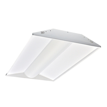 Nora NPTCB-E24L40/40AWEM - 2x4 LED Center Basket Troffer, 37W, 4000L, 4000K, White, w/ EM Battery