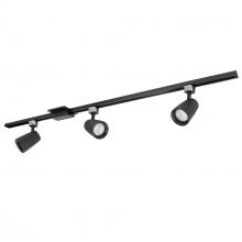 Nora NTLE-875935B - 4-ft Track Pack with (3) MAC XL 1250lm LED Track Heads, 3500K, Black Finish
