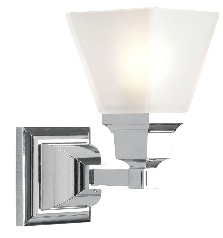 1 Light Polished Chrome Bath Light