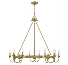 Savoy House 1-2208-10-322 - Sullivan 10-Light Chandelier in Warm Brass