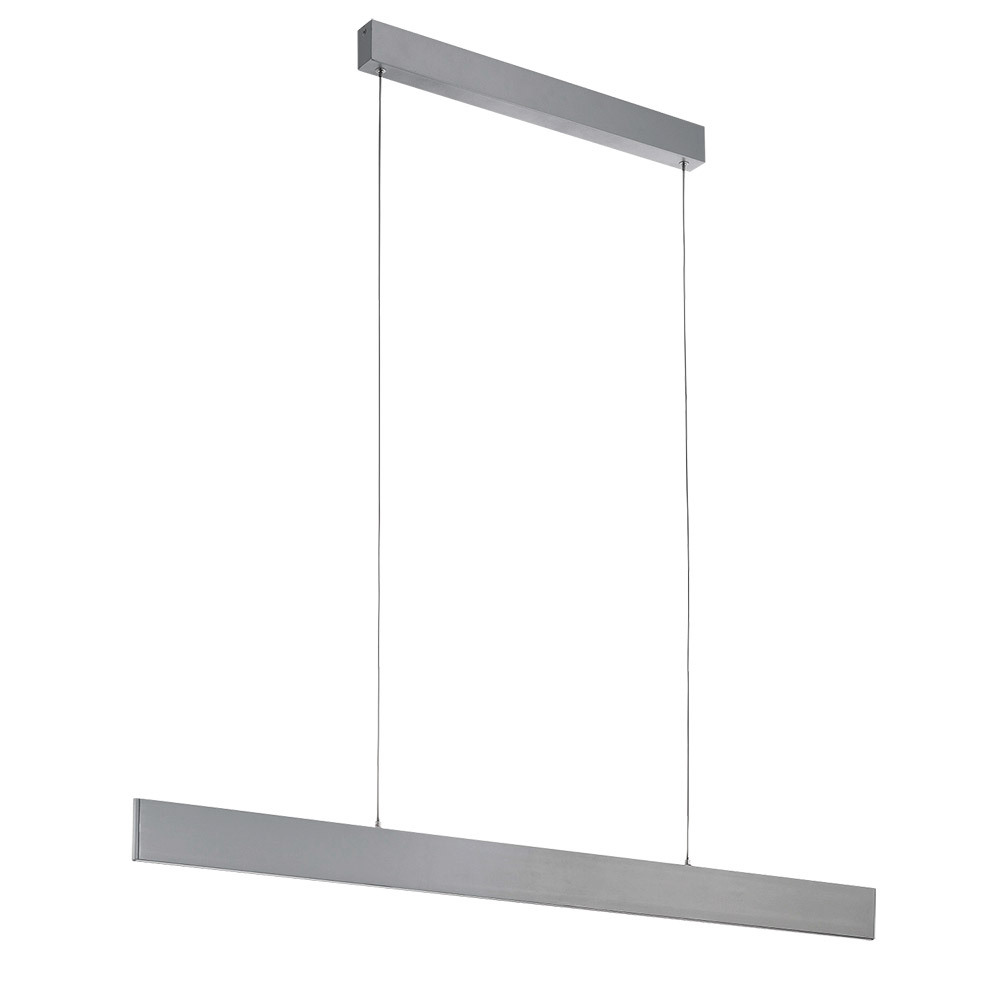 1 LT Integrated LED Linear Pendant w/ Brushed Aluminum Finish & White Diffuser