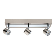 Eglo 201734A - 3 LT Integrated LED Track Light w/ Matte Nickel & Chrome Finish & Adjustable Lamp Heads