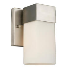 Eglo 202859A - 1 LT Wall Light w/ Brushed Nickel Finish & Frosted Glass Shade