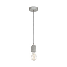 Eglo 95522A - 1 LT Open Bulb Mini Pendant w/ Grey Concrete Finish