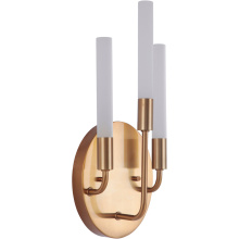 Craftmade 49663-SB-LED - Valdi 3 Light LED Wall Sconce in Satin Brass
