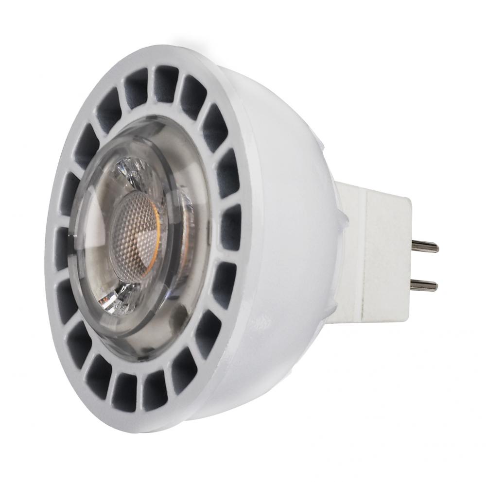 Discontinued - 8 watts; MR16 LED; GU5.3 base; 5000K; 40' beam spread; 12 volts AC/DC; Dimmable