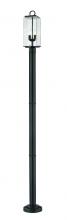 Z-Lite 592PHMR-567P-BK - 2 Light Outdoor Post Mounted Fixture