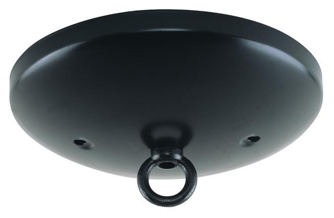 Modern Canopy Kit with Center Hole Black Finish
