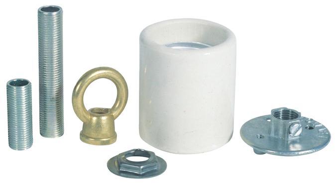 Porcelain Keyless Socket Adapter Kit
