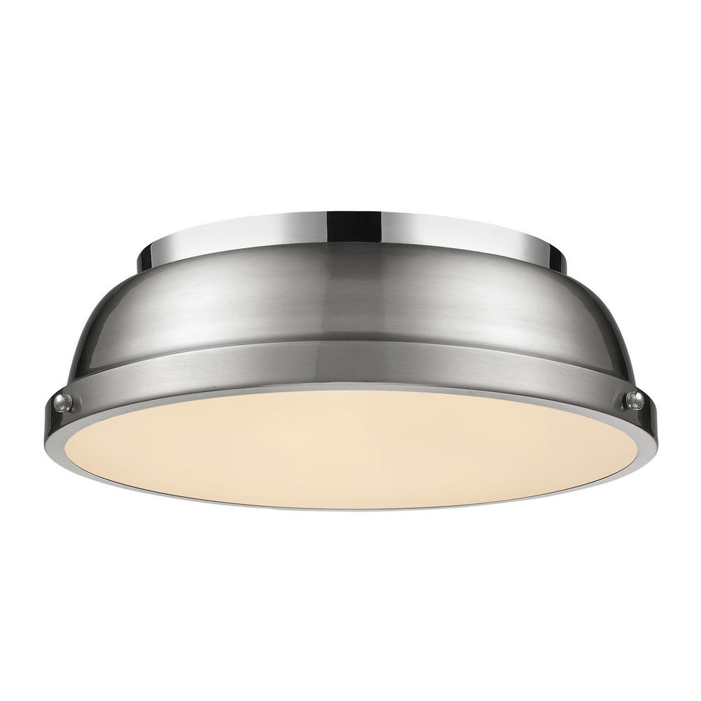 Duncan 3-Light Bath Vanity in Chrome with Clear Glass