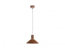 Golden 3133-P13 CO-BK - Faroe 13" LED Pendant in Coffee/Black