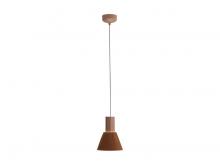 Golden 3133-P8 CO-BK - Faroe 8" LED Pendant in Coffee/Black