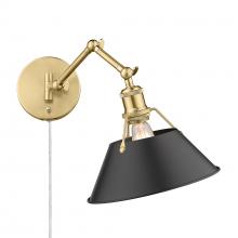 Golden 3306-A1W BCB-BLK - Orwell Articulating Wall Sconce in Brushed Champagne Bronze with Matte Black