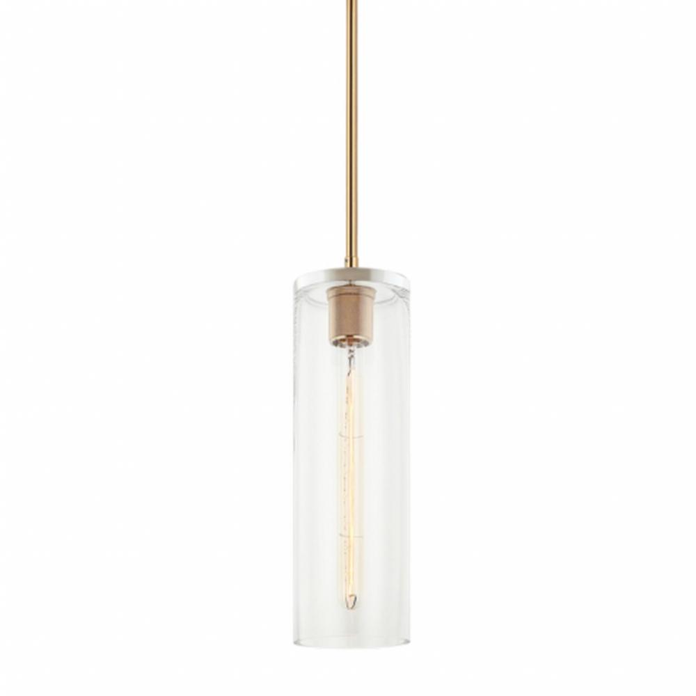 Lincoln Aged Gold Brass Pendant