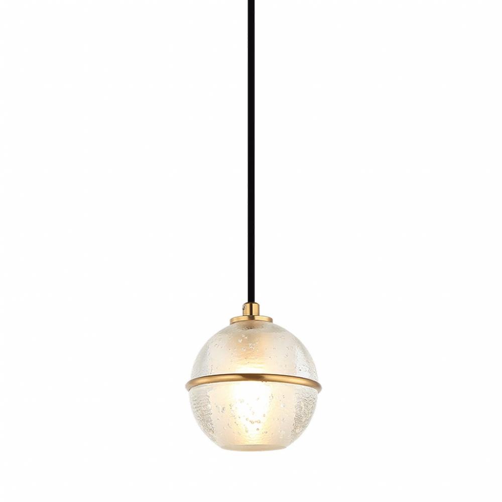 Misty Aged Gold Brass Pendant