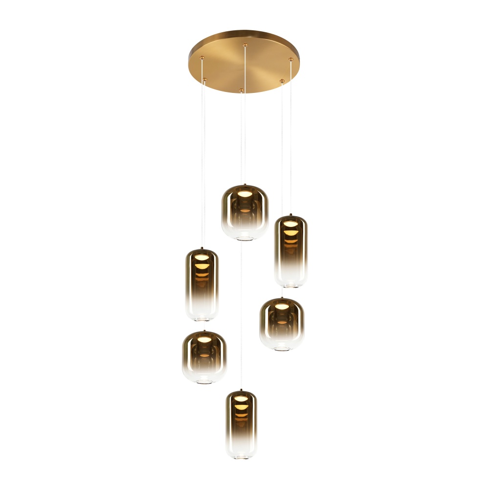 Refrax Aged Gold Brass Pendant