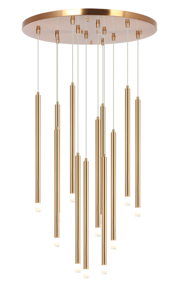 Reigndrop Aged Gold Brass Pendant